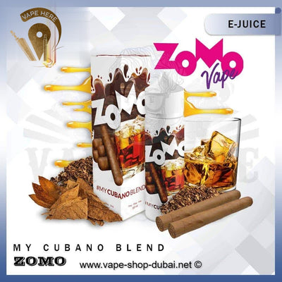 Cubano Blend 60ml E liquid by Zomo - Vape Here Store
