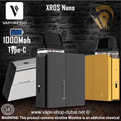 VAPORESSO XROS NANO 1000mAh POD SYSTEM - Vape Here Store